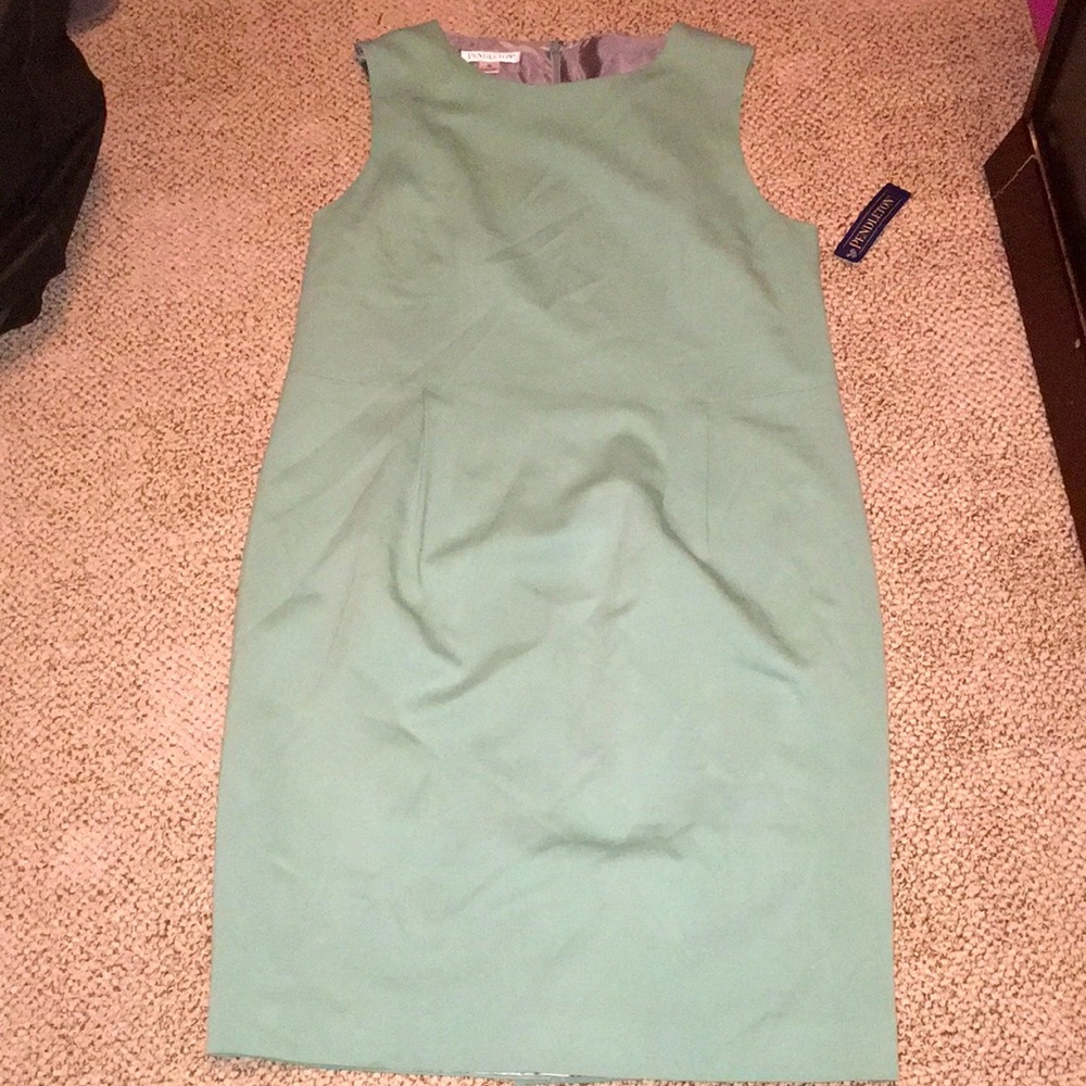 PENDELTON MINT COLOR lightweight wool NWT lined pencil sheath dress size…